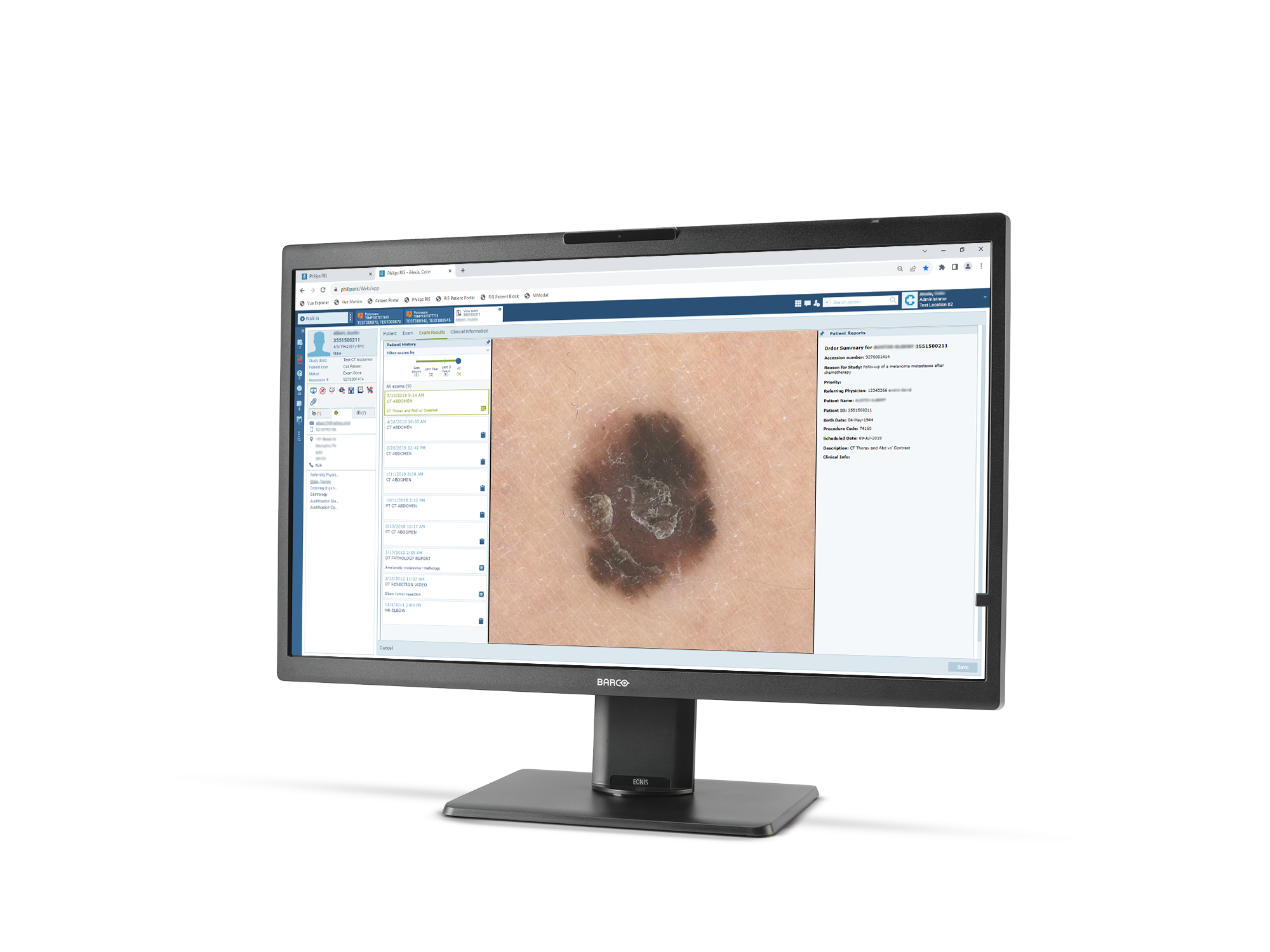 Dermatology Image Review Display