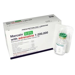 Marcain Injection - 0.5% with Adrenaline 1:200,000 - Theatre Pack