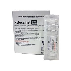 Xylocaine Injection - 2% - 20ml Polyamp Duofit - Pack of 5