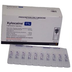 Xylocaine Injection - 1% - 5ml Polyamp Duofit - Pack of 50
