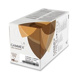 Ansell Gammex Latex Sens Gloves - Sterile - Powder-Free - Size 8.5 - Pack of 50