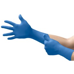 Ansell Microflex SafeGrip Latex Gloves - Large - Long Cuff - Thick - Pack of 50