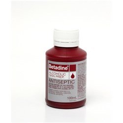 Betadine Alcohol Skin Prep - 100ml Bottle - Single