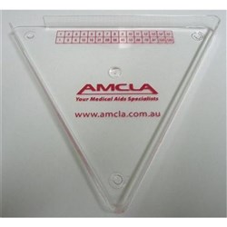 Triangular Pill Counter Tray - Single