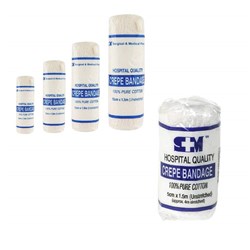 Crepe Bandage - Hospital Grade - 10cm x 1.5-4m - Single