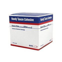 Handy Gauze Cohesive Bandage - 8cm x 10m Roll - Single