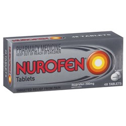 Nurofen Tablets - 200mg - Pack of 48
