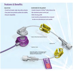 Infusion Set Power Loc Safety - 20G x 33mm - Pack of 20