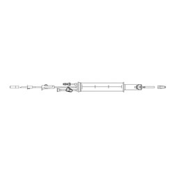 BD SmartSite Add-on Burette Set - 150ml - 63cm - With Shut Off Ball Valve - Single