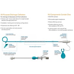 SKATER PIGTAIL DRAINAGE 14FG X 35 CM CATHETER NON-LOCKING 5