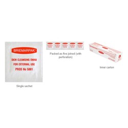 Briemar Swabs - Alcohol/Chlorhexidine 1% - Pack of 200