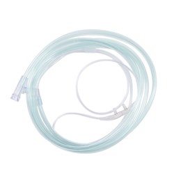 Divided Nasal Cannula - Adult - O2 + CO2 - 7" Line - Male - Pack of 25