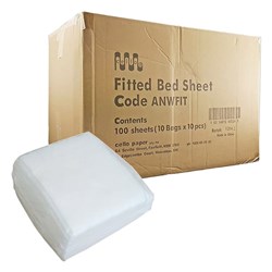 Cello Fitted Bedsheet - 75 x 200cm - Pack of 100