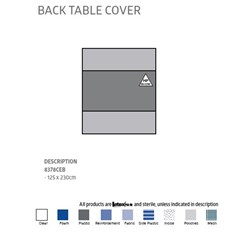Back Table Drape Cover - Medium - 230 x 125cm - Pack of 18