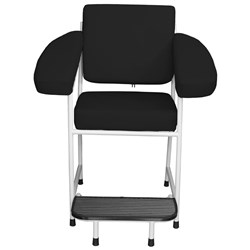 Task Medical Blood Collection Chair Black Single