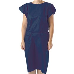 Patient Exam Gown - Blue - X-Large - Pack of 100