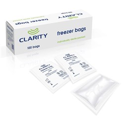 Freezer Bag - 30 x 45cm with 2 Rubber Bands - Latex-Free - Sterile - Pack of 100
