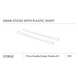 Cotton Tip Double-Ended Applicator - 7.5cm - 3s - Sterile - Single
