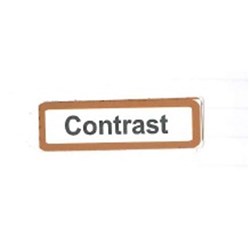 Drug Label "Contrast" - 1's -  1.5 x 3cm - Green on White - Pack of 100