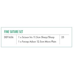 Fine Suture Set - Sterile - Pack of 25
