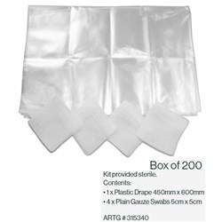 BRONNY IV PACK WITH 4 SWABS DP 200