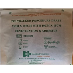 Drape - Absorbent - 75 x 105cm - Fenestration 10 x 15cm - Pack of 25