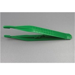 Forceps - Green Plastic - Sterile - Single