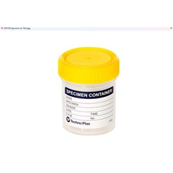 Specimen Container/Jar - Sterile - 70ml - Pack of 50