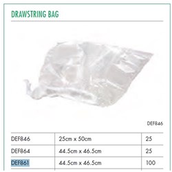 DRAWSTRING BAG STERILE 445 X 465MM 100