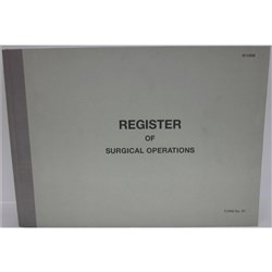 BOOK SURGICAL OPERATION REGISTER NSW ONLY