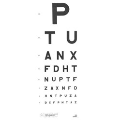 Snellen Eye Chart - 3m - Single