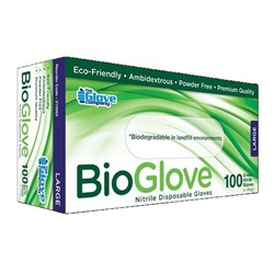 Bio Enviro Accel-Free Nitrile Gloves - Powder Free - Large - Pack of 100
