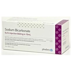 Sodium Bicarbonate - 8.4% - 10ml Ampoule - Pack of 10