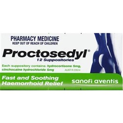 PROCTOSEDYL SUPPOSITORY 12