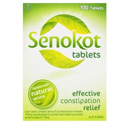 Senokot Tablets - F/P - Pack of 100