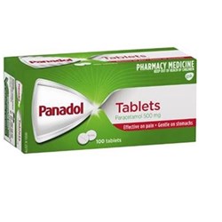 Panadol Tablets - Paracetamol - 500mg - Pack of 100