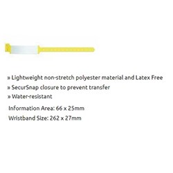 ID Bands - Adult - Yellow - Pack of 500