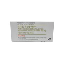 Solu-Cortef Injection - Plain Vial - 100mg - Pack of 5