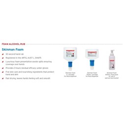 Skinman Foam Alcohol Hand Rub - 600ml Pump - Single