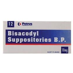 Bisacodyl Suppository - 10mg - Pack of 12