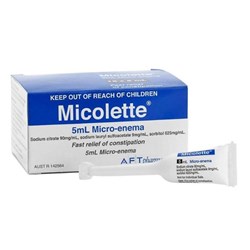 Micolette Micro-Enema - 5ml Tube - Pack of 50
