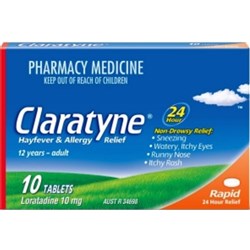 Claratyne Tablets - 10mg - Pack of 10