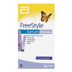 Freestyle Optium Ketone Test Strips - Pack of 10