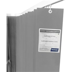 Disposable Curtains - Grey - 7.5 x 2m - Pack of 5
