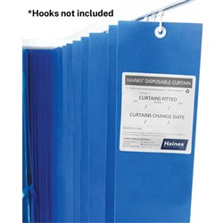 Disposable Curtains - Blue - 4.5 x 2m - Pack of 8