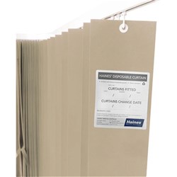 Disposable Curtains - Latte - 7.5 x 2m - Pack of 5