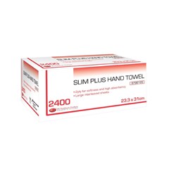 Henry Schein DE Slim Plus Hand Towels - 2-Ply - 23.3 x 31cm - Pack of 2400