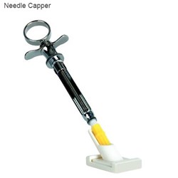 Needle Capper - Long Base Tube with Adhesive Tape - Single