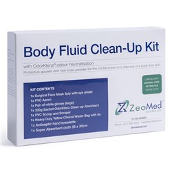 ZeoMed Body Fluid Clean-Up Kit Single