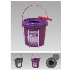 Cytotoxic Sharps Container - 4.75L - Round - Single